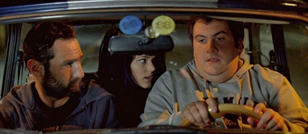 In the car